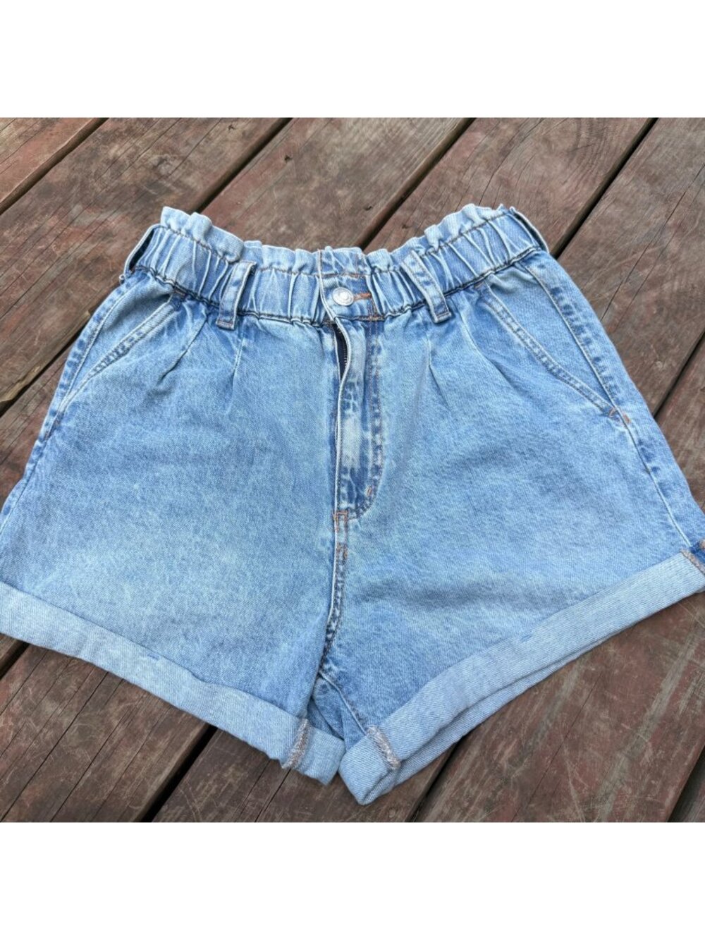Aeropostale Womens High-Waisted Mom Shorts Size 6